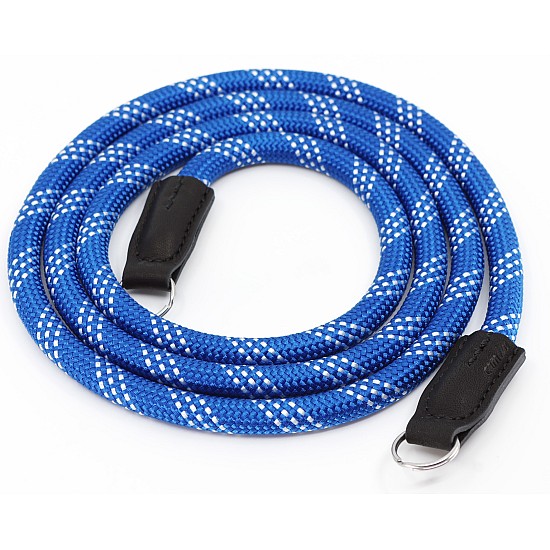 Blue & White Nylon Rope Camera Strap with Ring Connection by Cam-in - 95cm