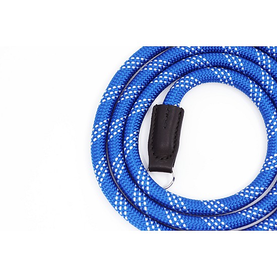 Blue & White Nylon Rope Camera Strap with Ring Connection by Cam-in - 125cm