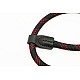 Black & Red Nylon Rope Camera Wrist Strap with Ring Connection by Cam-in