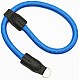 Blue Nylon Rope Camera Wrist Strap with Ring Connection by Cam-in