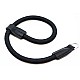 Black Nylon Rope Adjustable Camera Wrist Strap with Ring Connection by Cam-in