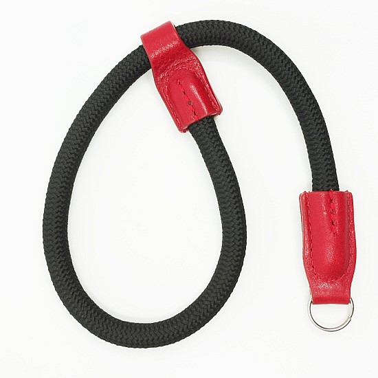 Black Nylon with Red Leather Rope Camera Wrist Strap with Ring Connection by Cam-in