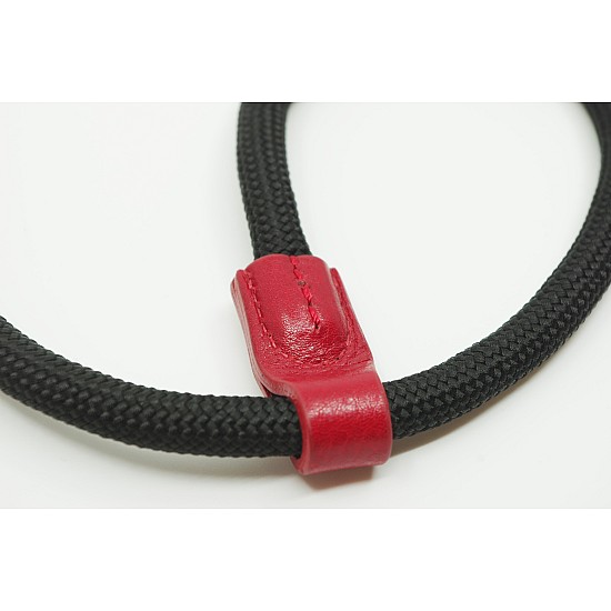 Black Nylon with Red Leather Rope Camera Wrist Strap with Ring Connection by Cam-in