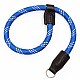 Blue & White Nylon Rope Adjustable Camera Wrist Strap with Ring Connection by Cam-in