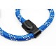 Blue & White Nylon Rope Adjustable Camera Wrist Strap with Ring Connection by Cam-in