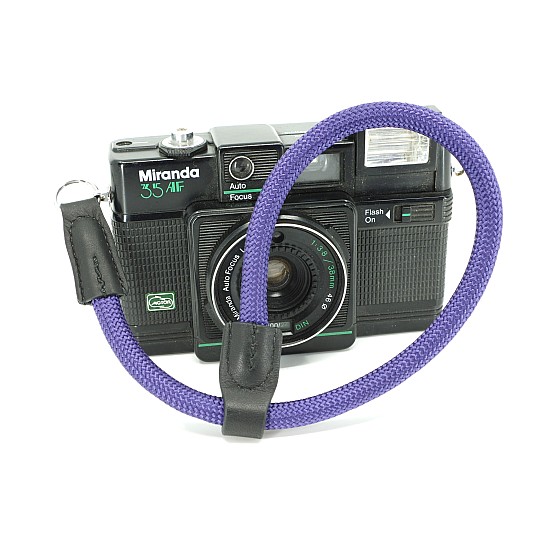 Purple Nylon Rope Adjustable Camera Wrist Strap with Ring Connection by Cam-in