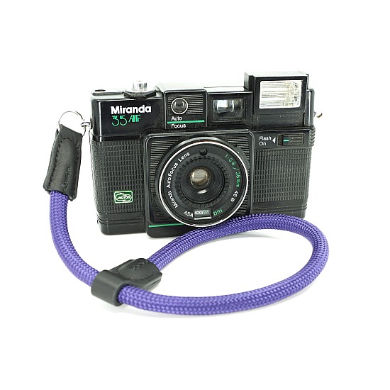 Purple Nylon Rope Adjustable Camera Wrist Strap with Ring Connection by Cam-in