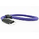 Purple Nylon Rope Adjustable Camera Wrist Strap with Ring Connection by Cam-in