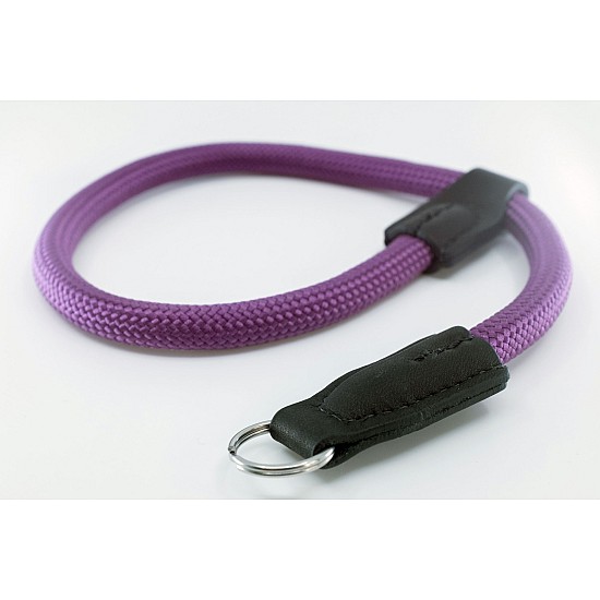 Light Purple Nylon Rope Adjustable Camera Wrist Strap with Ring Connection by Cam-in