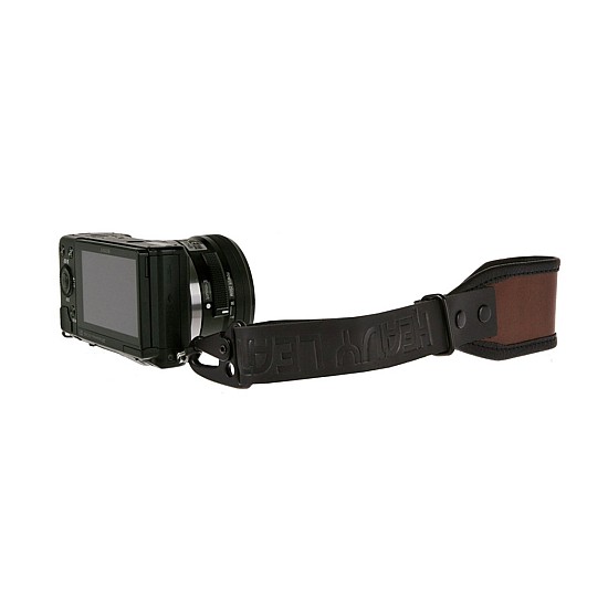 Brown Leather DSLR Camera Wrist Strap by Heavy Leather NYC