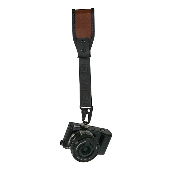 Brown Leather DSLR Camera Wrist Strap by Heavy Leather NYC