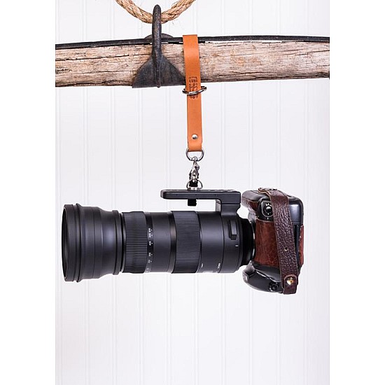 Tan Bridle Leather Camera Leash & Wrist Strap by HoldFast