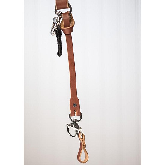 Chestnut Bridle Leather Safety Lanyard by HoldFast