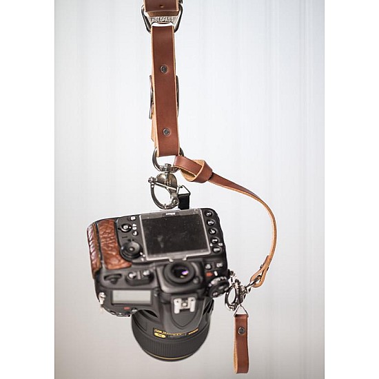 Chestnut Bridle Leather Safety Lanyard by HoldFast