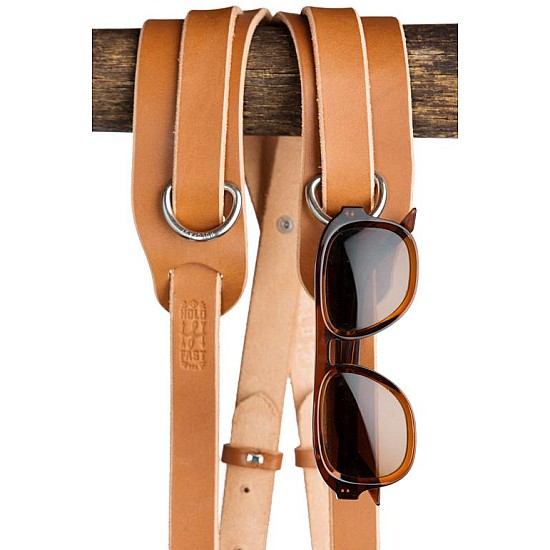 Skinny Tan Bridle Leather HoldFast MoneyMaker Dual Camera Strap