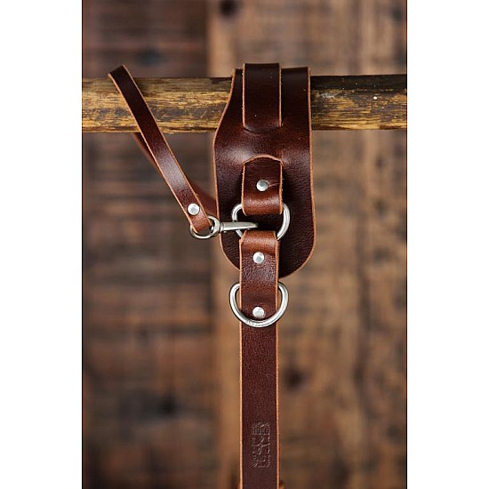 Burgundy Water Buffalo Leather HoldFast MoneyMaker Solo Camera Sling Strap