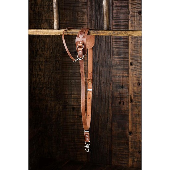 Tan Water Buffalo Leather HoldFast MoneyMaker Solo Camera Sling Strap