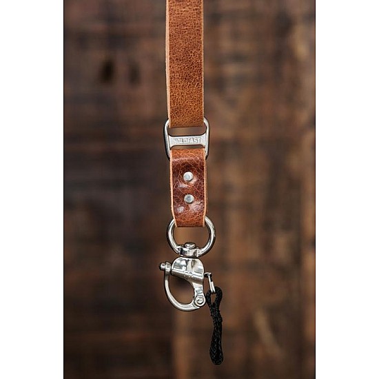 Tan Water Buffalo Leather HoldFast MoneyMaker Solo Camera Sling Strap