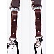 Burgundy Water Buffalo Leather HoldFast MoneyMaker Dual Camera Strap - NO D-RINGS