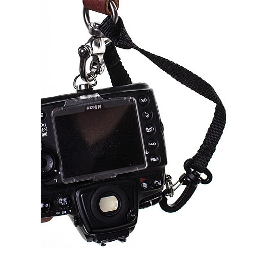 Black Water Buffalo Leather HoldFast MoneyMaker Dual Camera Harness - NO D-RINGS