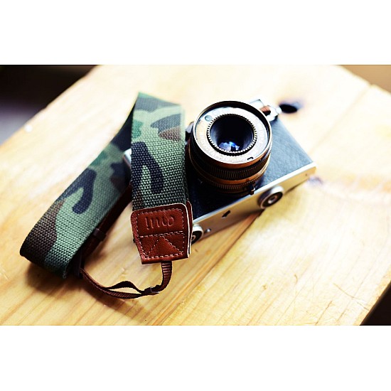 Camo Green - Cotton DSLR camera strap by iMo