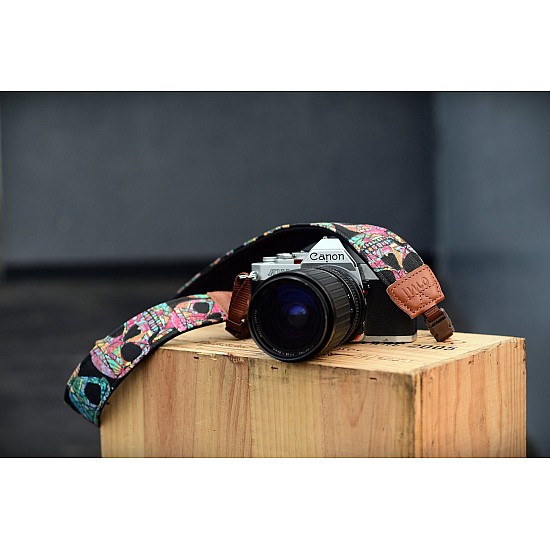 Funky Skull - Neoprene backed DSLR camera strap by iMo