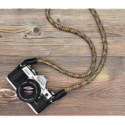 Orange Chenille Rope Camera Strap With Ring Connection by Cam-in
