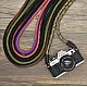 Red & Blue Paracord Camera Strap - 102cm 