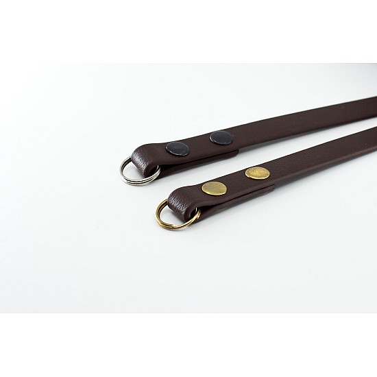 Dark Brown Vegan Leather Camera Strap - Lug Mount