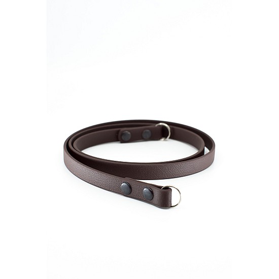 Dark Brown Vegan Leather Camera Strap - Lug Mount