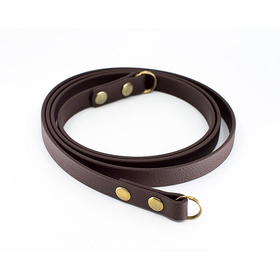 Dark Brown Vegan Leather Camera Strap - Lug Mount