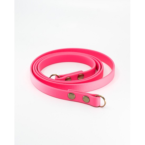 Cerise Pink Vegan Leather Camera Strap - Lug Mount