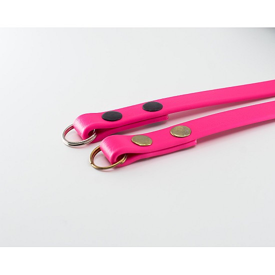 Cerise Pink Vegan Leather Camera Strap - Lug Mount