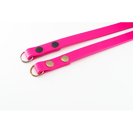 Fuchsia Pink Vegan Leather Camera Strap - Lug Mount