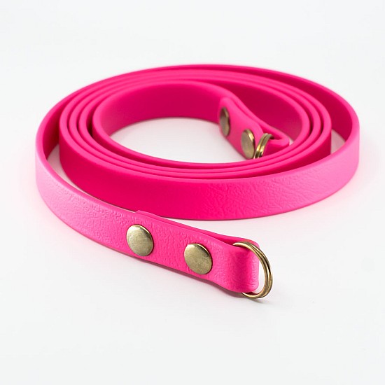 Fuchsia Pink Vegan Leather Camera Strap - Lug Mount