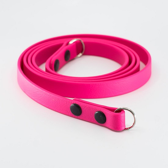 Fuchsia Pink Vegan Leather Camera Strap - Lug Mount