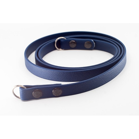 Navy Blue Vegan Leather Camera Strap - Lug Mount