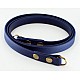 Navy Blue Vegan Leather Camera Strap - Lug Mount