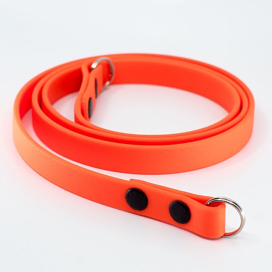 Orange Vegan Leather Camera Strap - Lug Mount