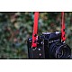 Red Vegan Leather Camera Strap - Lug Mount