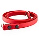 Red Vegan Leather Camera Strap - Lug Mount