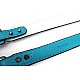 Turquoise & White Vegan Leather "Petit Colour" camera strap by Vlashor