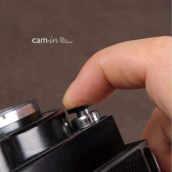 Black 11mm Concave Soft Shutter Release Button by Cam-in