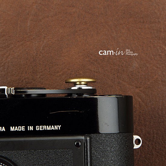 Brass 16mm Concave Soft Shutter Release Button by Cam-in