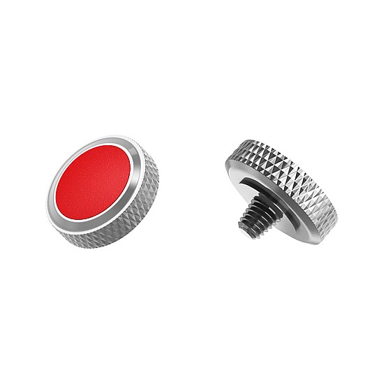 Grey & Red Shutter Release Button by JJC