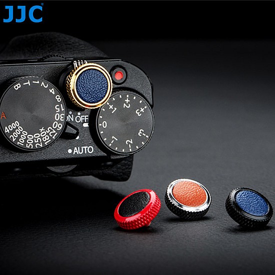 Copper & Black Leather Shutter Release Button by JJC