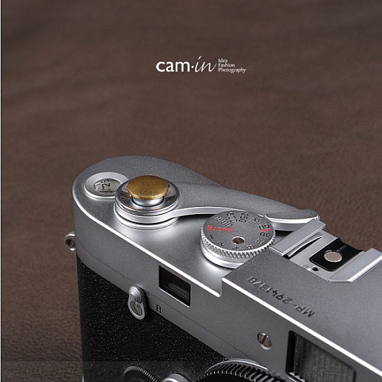 Brass 10mm Convex Soft Shutter Release Button by Cam-in