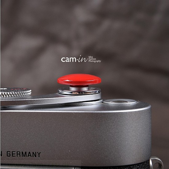 Red 16mm Convex Soft Shutter Release Button by Cam-in