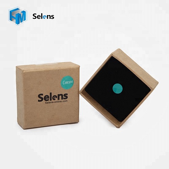 Cyan Concave 9mm Shutter Release Button by Selens