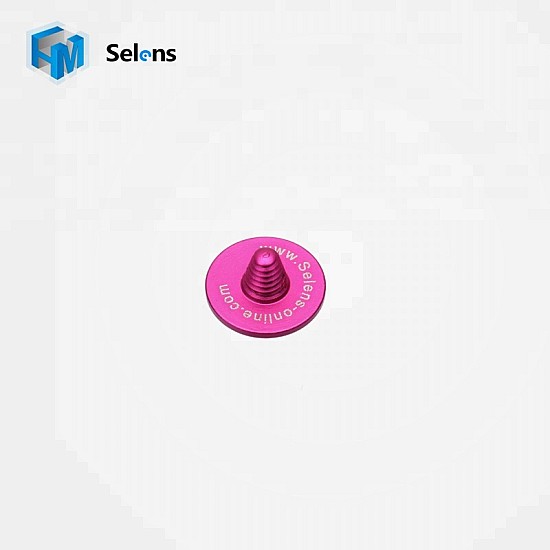 Pink Concave 9mm Shutter Release Button by Selens